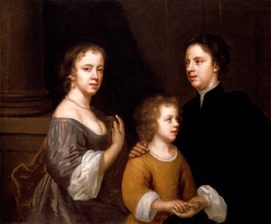 Autoritratto con il marito, Charles e il figlio, Bartholomew, c.1659-60